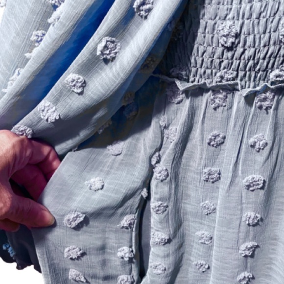 NWT Listicle puff sleeve babydoll dress sz med - Picture 4 of 4